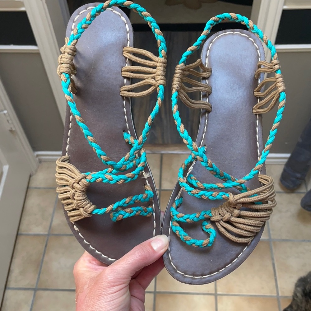 Phifa cloth strapped sandals